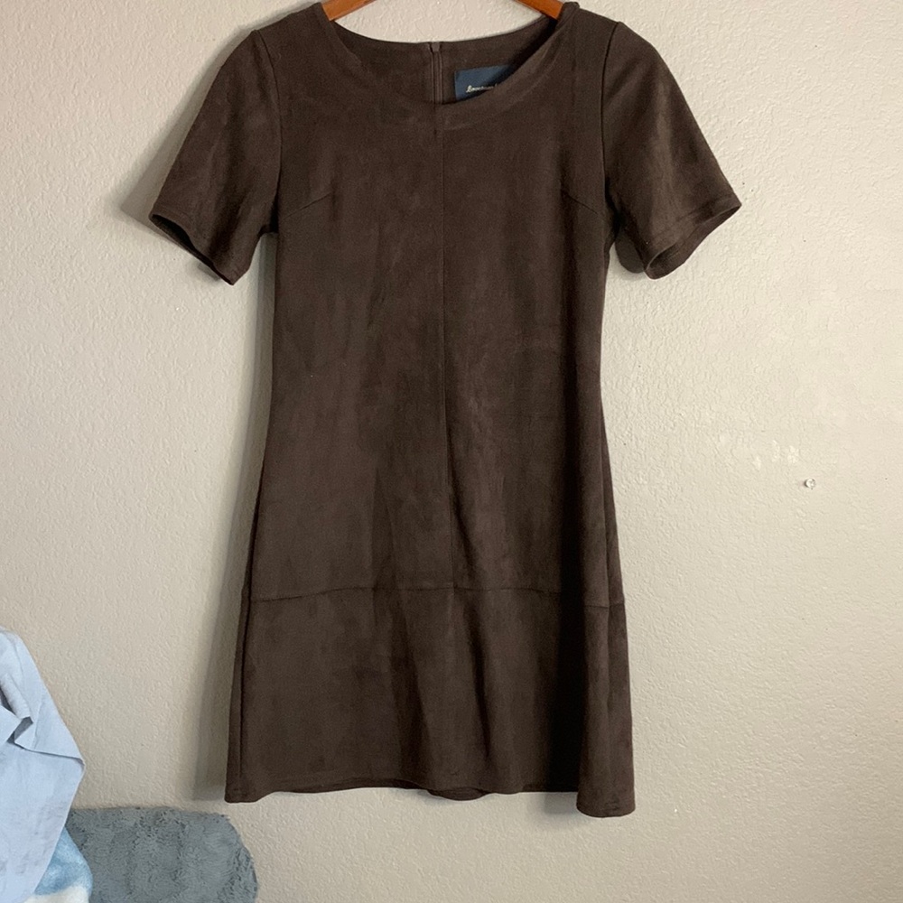 Brown Suede dress